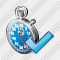 Stop Watch Ok Icon
