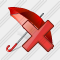 Umbrella Delete Icon