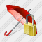 Umbrella Locked Icon