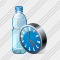 Water Bottle Clock Icon