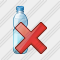 Water Bottle Delete Icon