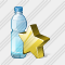 Water Bottle Favorite Icon