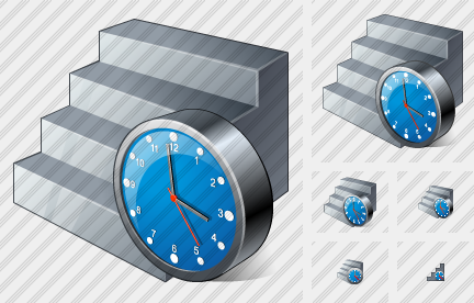 Ladder Clock Icon