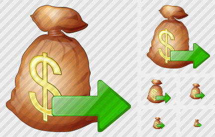 Money Bag Export Icon