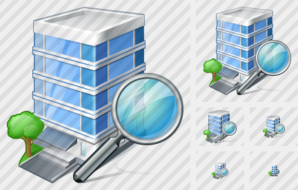 Office Building Search Icon