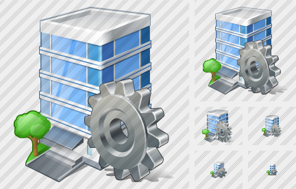 Office Building Settings Icon