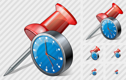 Office Button Clock Icon