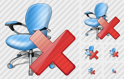 Office Chair Delete Icon