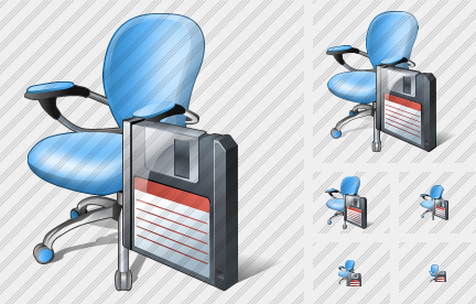 Office Chair Save Icon