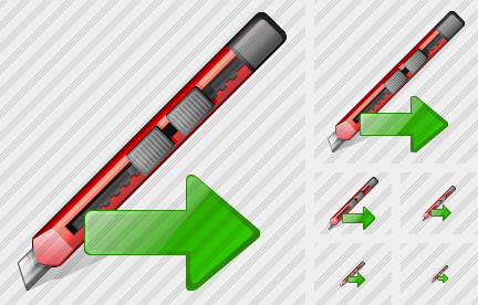 Office Knife Export Icon