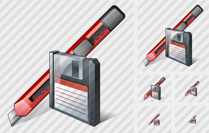 Icone Office Knife Save