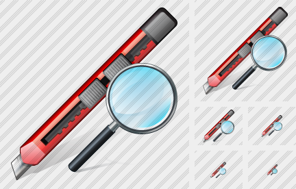 Office Knife Search 2 Icon