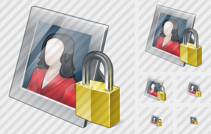 Icone Photo Frame Locked