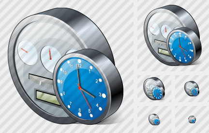 Power Meter Clock Icon