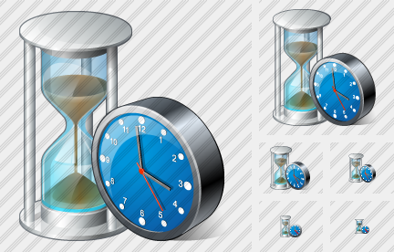 Sand Glass Clock Icon