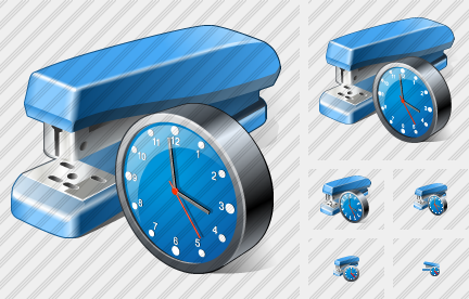  Stapler Clock