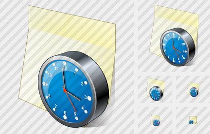 Sticker Clock Icon