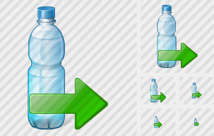 Water Bottle Export Icon