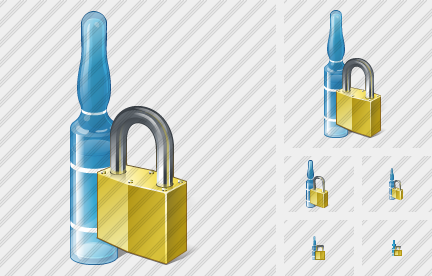 Ampoule Locked Icon