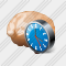 Brain Clock Icon