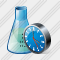 Flask Clock Icon