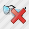 Glasses Delete Icon