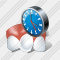 Rotated Tooth Clock Icon