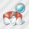 Rotated Tooth Search Icon