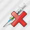 Syringe Delete Icon