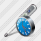 Thermometer Clock Icon