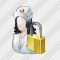 User Nurse Locked Icon