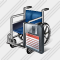 Wheel Chair Save Icon