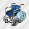 Wheel Chair Search 2 Icon