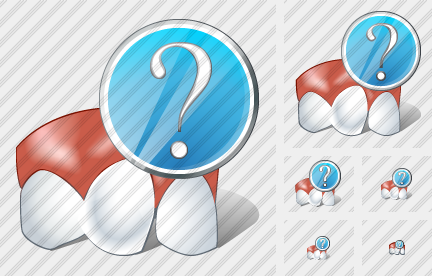 Rotated Tooth Question Icon