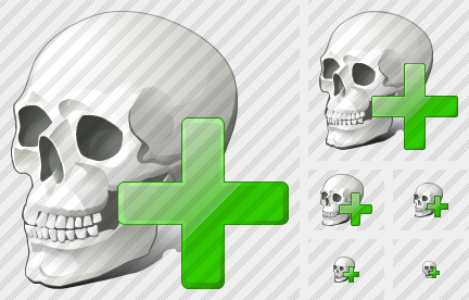 Icone Skull Add