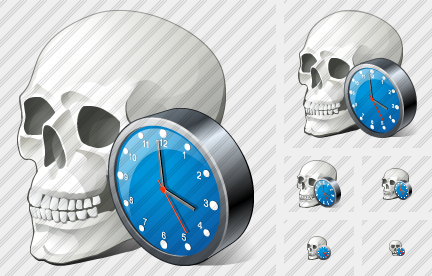  Skull Clock