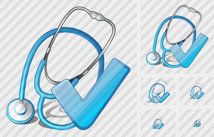 Stethoscope Ok Icon