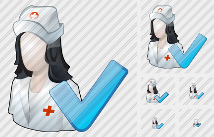 User Nurse Ok Icon