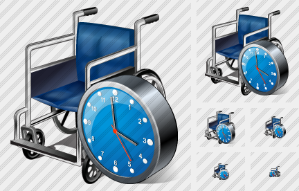  Wheel Chair Clock