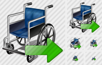 Wheel Chair Export Icon