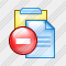 Clipboard Stop Icon