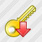 Key Down 1 Icon