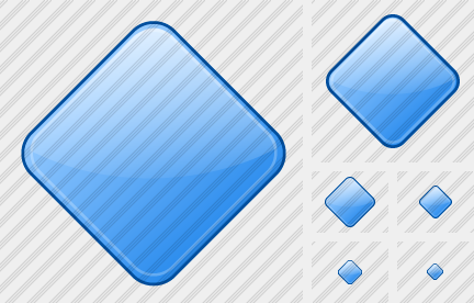 Rhomb Blue Icon